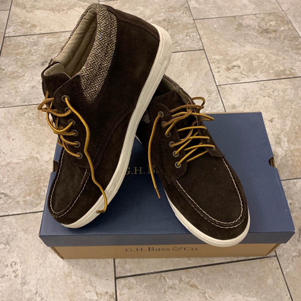 G.H. Bass &Co leather shoes sz 13M. Never worn